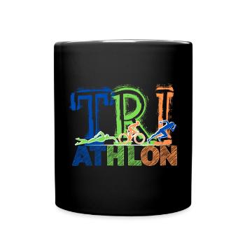 TRIATHLON - Next Level - Tasse einfarbig - Schwarz - Vorne