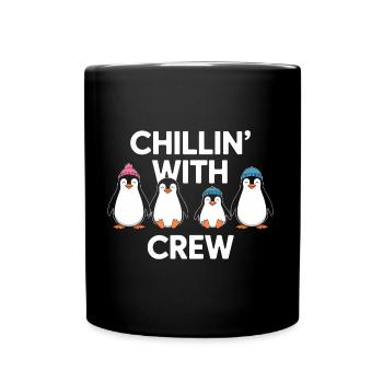 Chillin' With My Penguin Crew - Full Colour Mug - black - Front