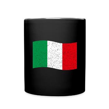 vintage Italian flag - Full Colour Mug - black - Front