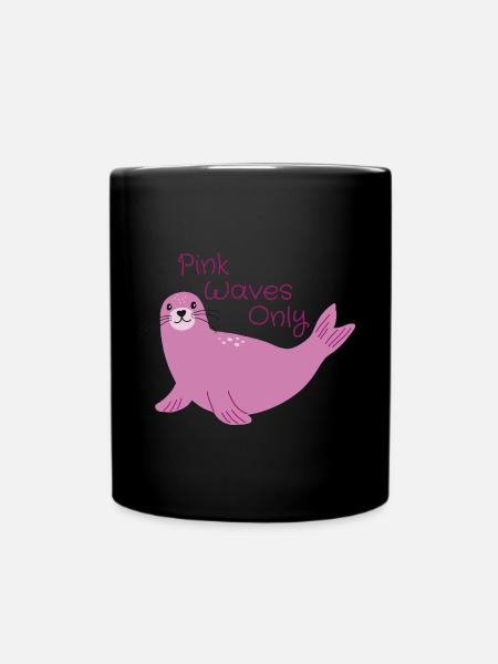 Pink Seal - Tasse einfarbig - Schwarz