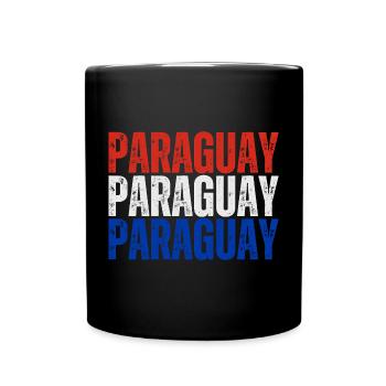 Paraguayan pride, Paraguayan flag - Full Colour Mug - black - Front