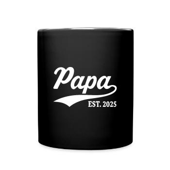 Papa Est. 2025 - Full Colour Mug - black - Front