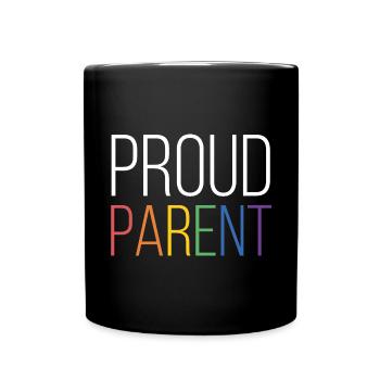 LGBTQ Pride Month - Proud Parent - Full Colour Mug - black - Front