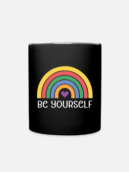 LGBTQ Pride Month - Sei du selbst - Tasse einfarbig - Schwarz