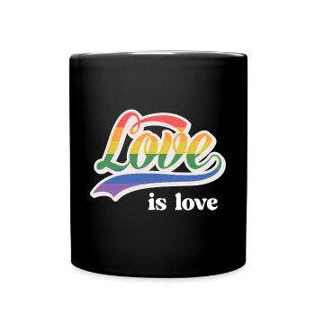 Mois de la fierté LGBT - Love is Love - Mug uni - noir - Devant