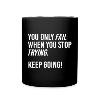 Keep going - Full Colour Mug - black - Front