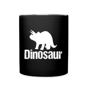 Dinosaur Triceratops - Dino - Full Colour Mug - black - Front
