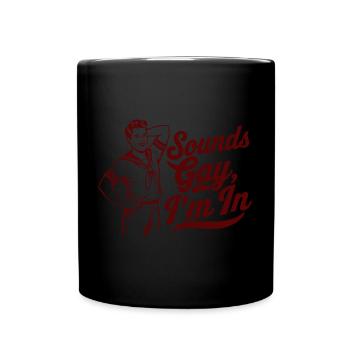 Sounds Gay I'm In Retro Sailor Pride - Tasse einfarbig - Schwarz - Vorne