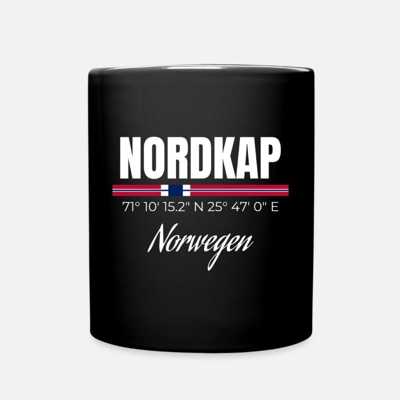 Nordkap - Tasse einfarbig - Schwarz