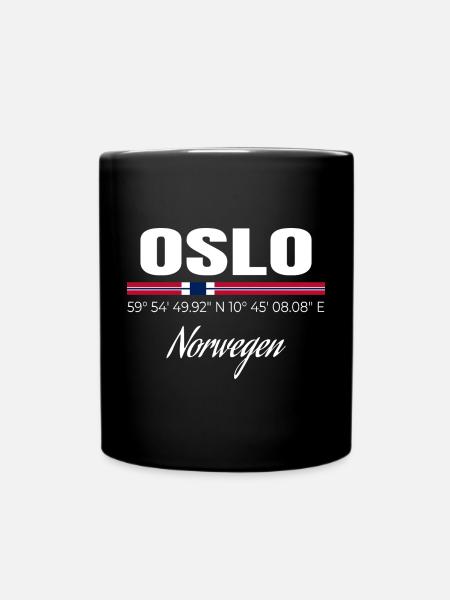 Oslo - Tasse einfarbig - Schwarz
