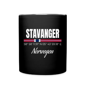 Stavanger - Tasse einfarbig - Schwarz - Vorne