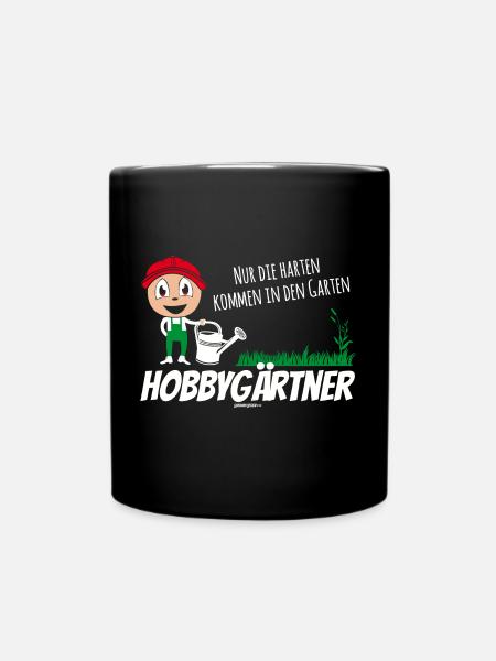 Hobbygärtner - Tasse einfarbig - Schwarz