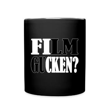 Film gucken? - Tasse einfarbig - Schwarz - Vorne
