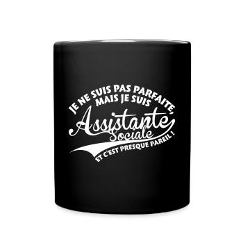 Parfaite Assistante Sociale - Mug uni - noir - Devant