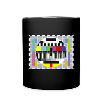 télévision - Mug uni - noir - Devant