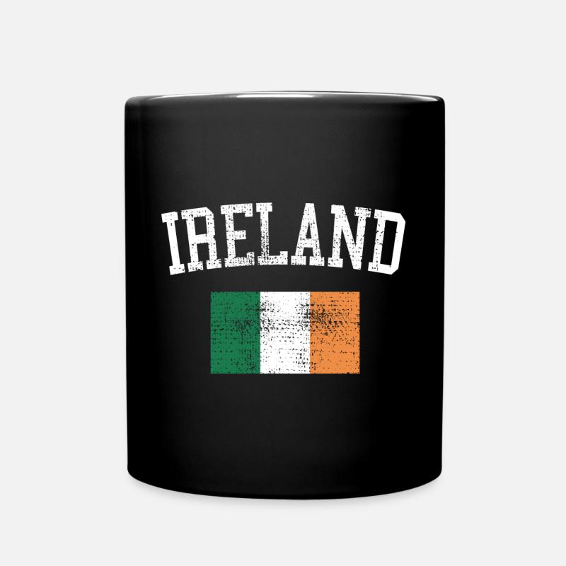 Irish flag - Full Colour Mug - black