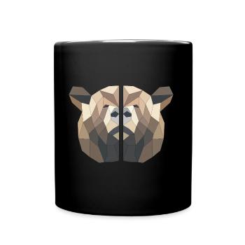 brown bear - Full Colour Mug - black - Front