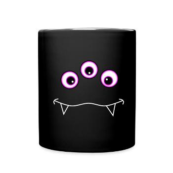 Monster face - Full Colour Mug - black - Front