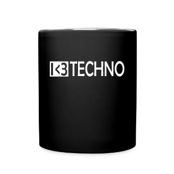 J'adore Techno Rave Raver - Mug uni - noir - Devant