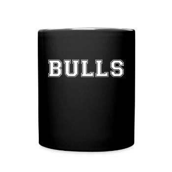 Bulls Sport Basketball Chicago USA Geschenk - Tasse einfarbig - Schwarz - Vorne