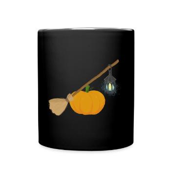 Happy Halloween - Tasse einfarbig - Schwarz - Vorne