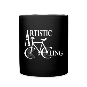 Artistic cycling, artistic cycling, indoor cycling - Full Colour Mug - black - Front