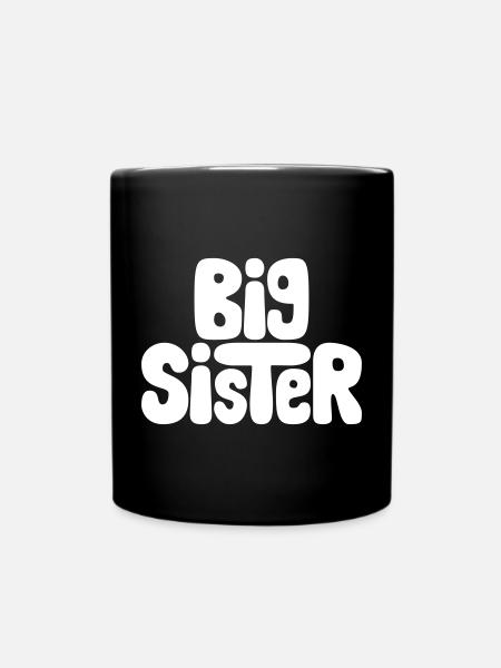 Big sister - Full Colour Mug - black