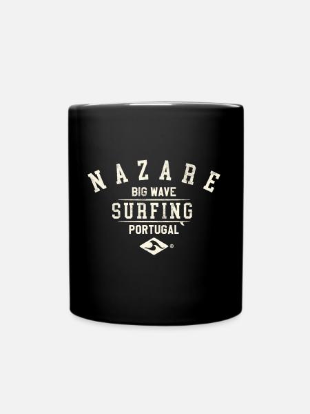 SURF DE SURF DE NAZARE PORTUGAL - Mug uni - noir