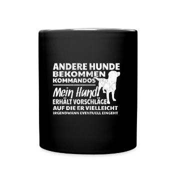Funny Labrador Gift Saying Dog Owner - Full Colour Mug - black - Front