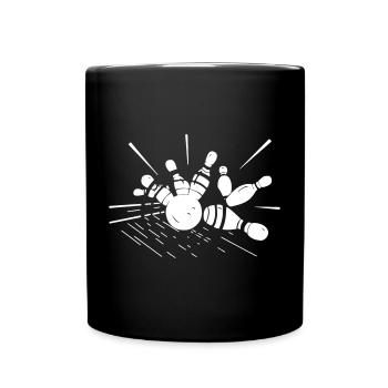 Bowling, Bowling - Design - Full Colour Mug - black - Front