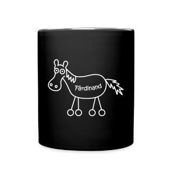 Färdinand, Ferdinand, Färt, horse - Full Colour Mug - black - Front