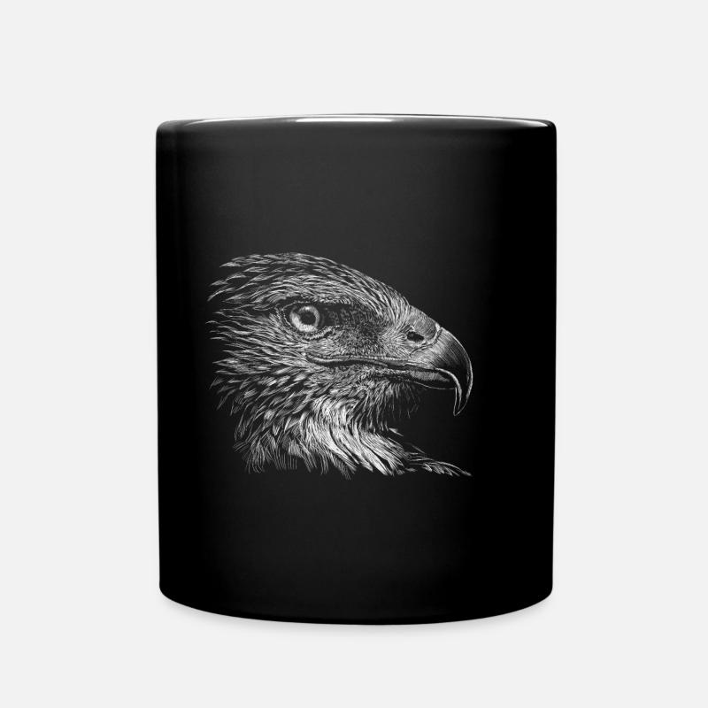 Adler - Tasse einfarbig - Schwarz