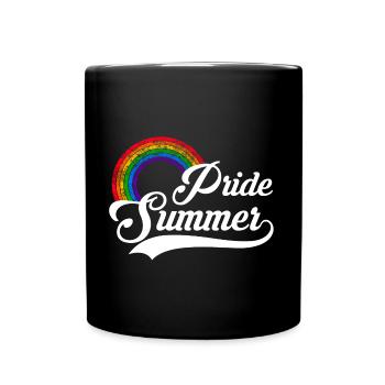 Fierté été LGBT Rainbow Gay Pride Gay - Mug uni - noir - Devant