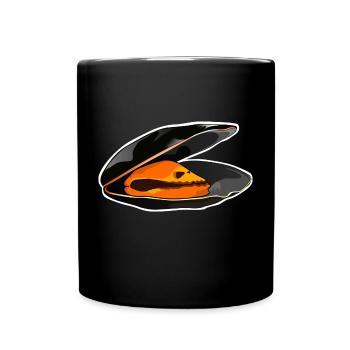 La moule - Mug uni - noir - Devant