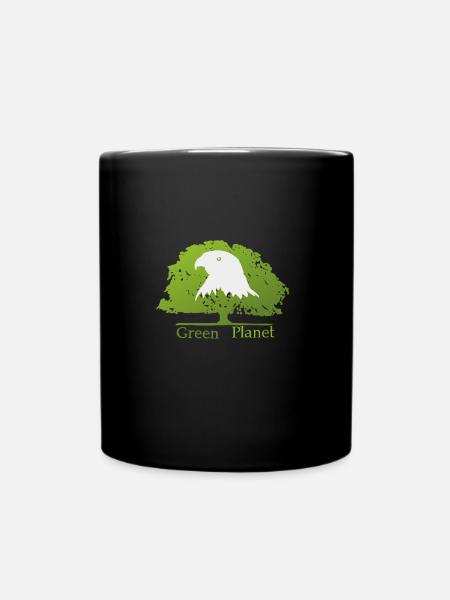 save the planet - Full Colour Mug - black