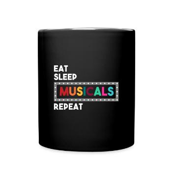 Musical Musicals Theater Sayings - Full Colour Mug - black - Front