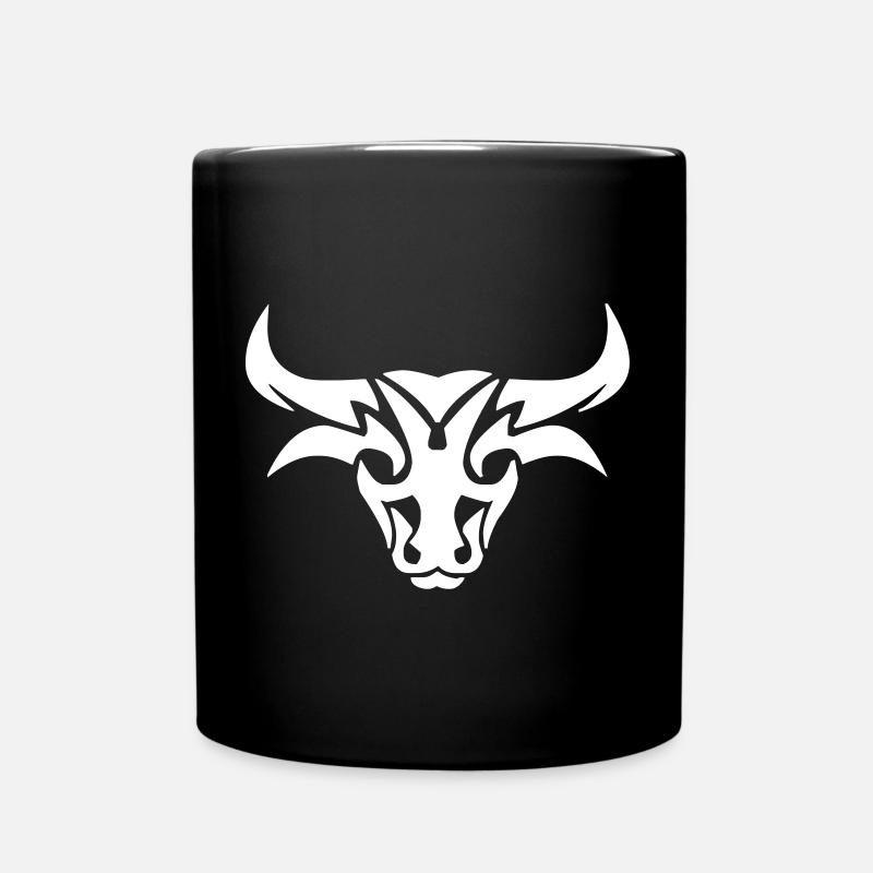 Bull design - Full Colour Mug - black