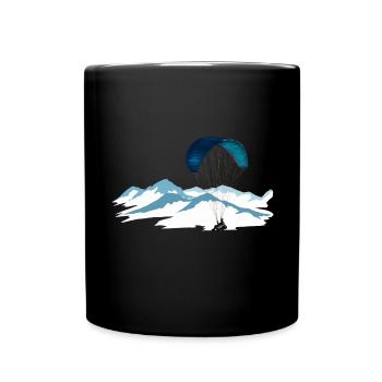 Paragliding - Full Colour Mug - black - Front
