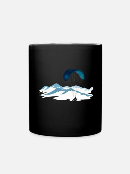 Paragliding - Full Colour Mug - black