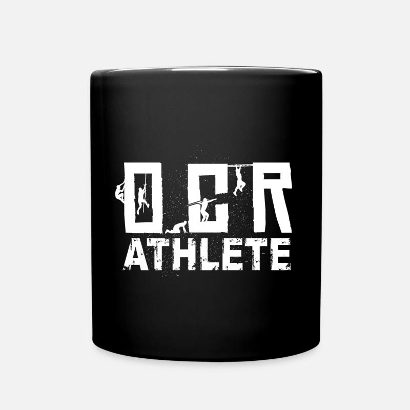 Course d'obstacles d'athlète OCR - Mug uni - noir