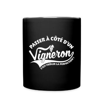 Vigneron Perfection - Mug uni - noir - Devant