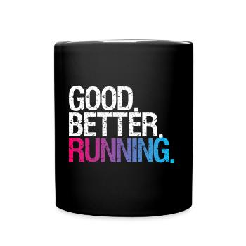 Running jogging - Full Colour Mug - black - Front