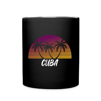 Cuba - Tasse einfarbig - Schwarz - Vorne