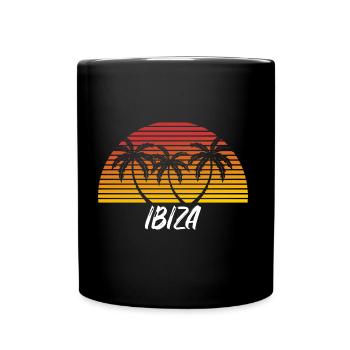 Ibiza - Full Colour Mug - black - Front