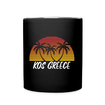 Kos Greece - Full Colour Mug - black - Front