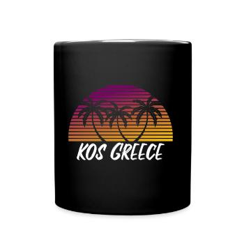 Kos Greece - Full Colour Mug - black - Front