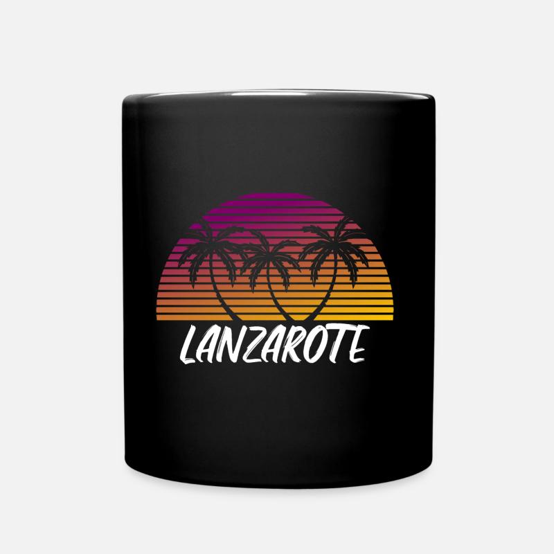 Lanzarote - Tasse einfarbig - Schwarz
