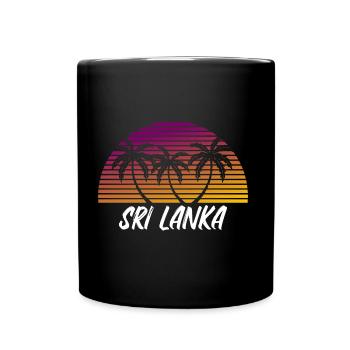 Sri Lanka - Tasse einfarbig - Schwarz - Vorne