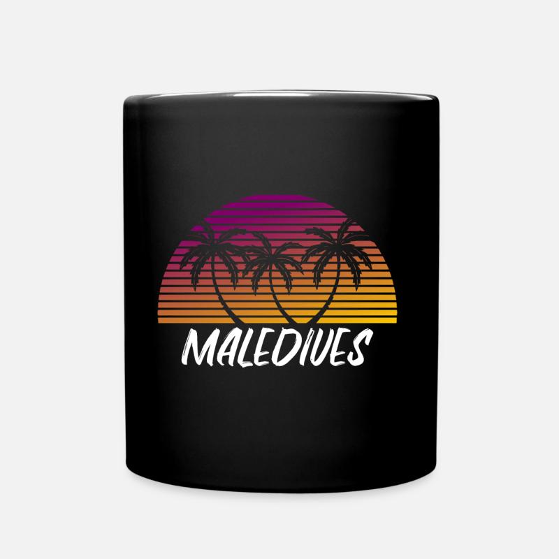 Malediven - Tasse einfarbig - Schwarz