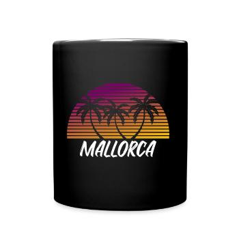 Mallorca - Tasse einfarbig - Schwarz - Vorne